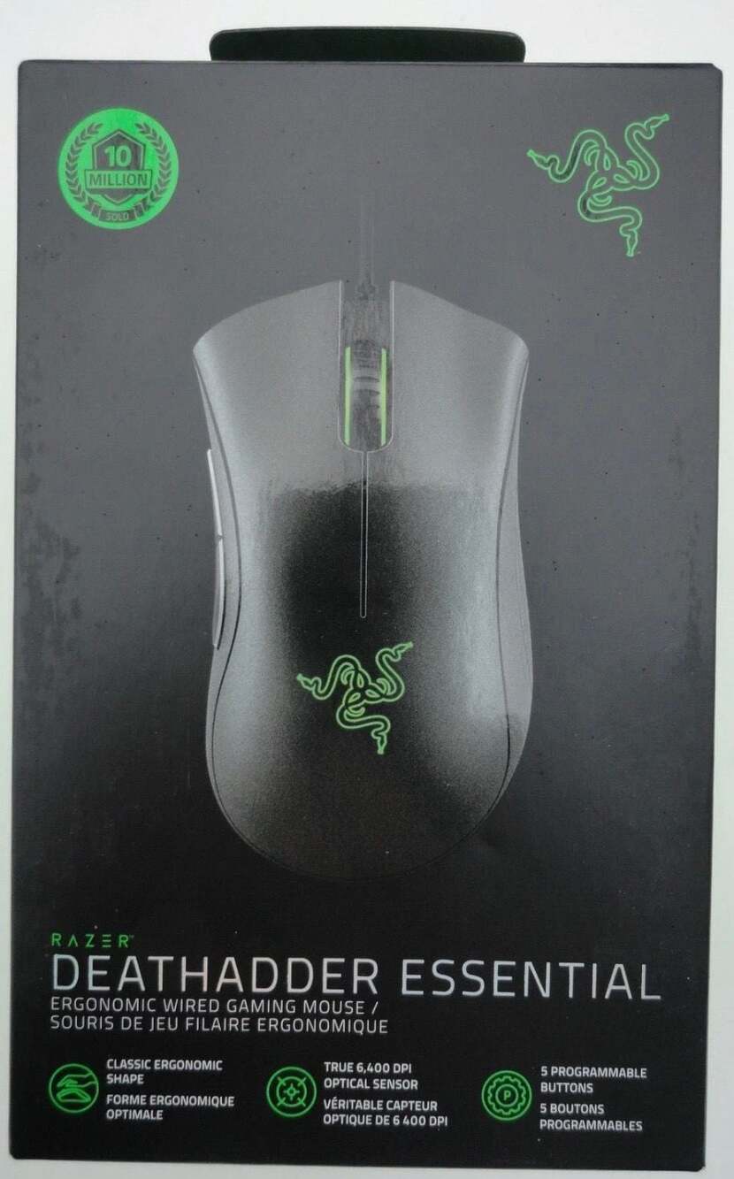 Razer DeathAdder Essential Wired Optical Gaming Mouse - Classic Black... 8100561